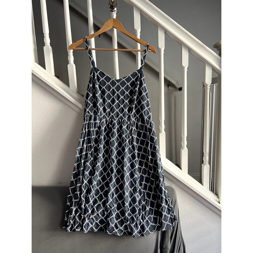 Torrid Navy and White Midi Dress